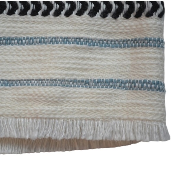 Loft Fringe Stripe Skirt Women’s Size 4 White Black Office Teacher Workwear - Picture 3 of 8